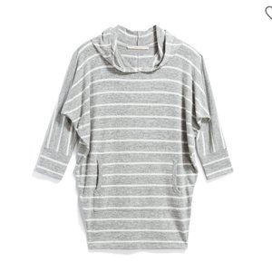 Stitch Fix! Gray Karlotta Hooded Dolman Knit Top